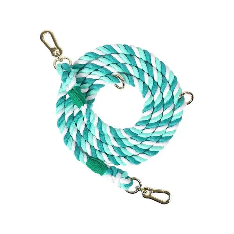 Dog Leash Handmade Braided Rope 250Cm Strong Cotton Rope Dog Leashes Heavy Duty Leash for Small Medium Large Dog Walks Training