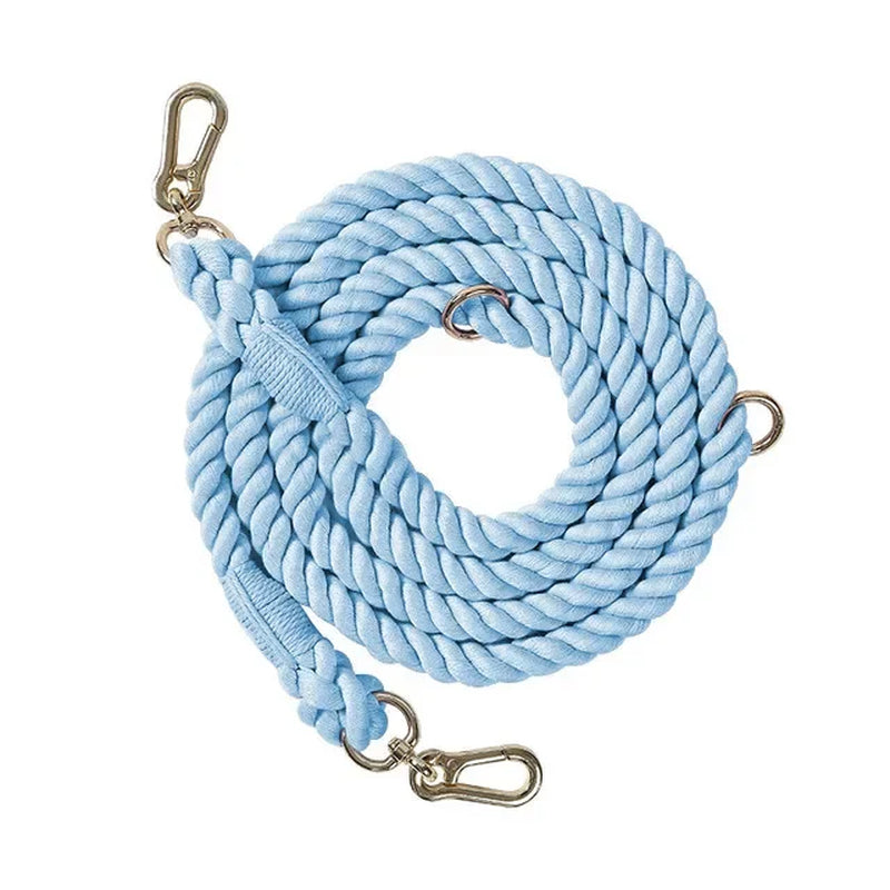 Dog Leash Handmade Braided Rope 250Cm Strong Cotton Rope Dog Leashes Heavy Duty Leash for Small Medium Large Dog Walks Training