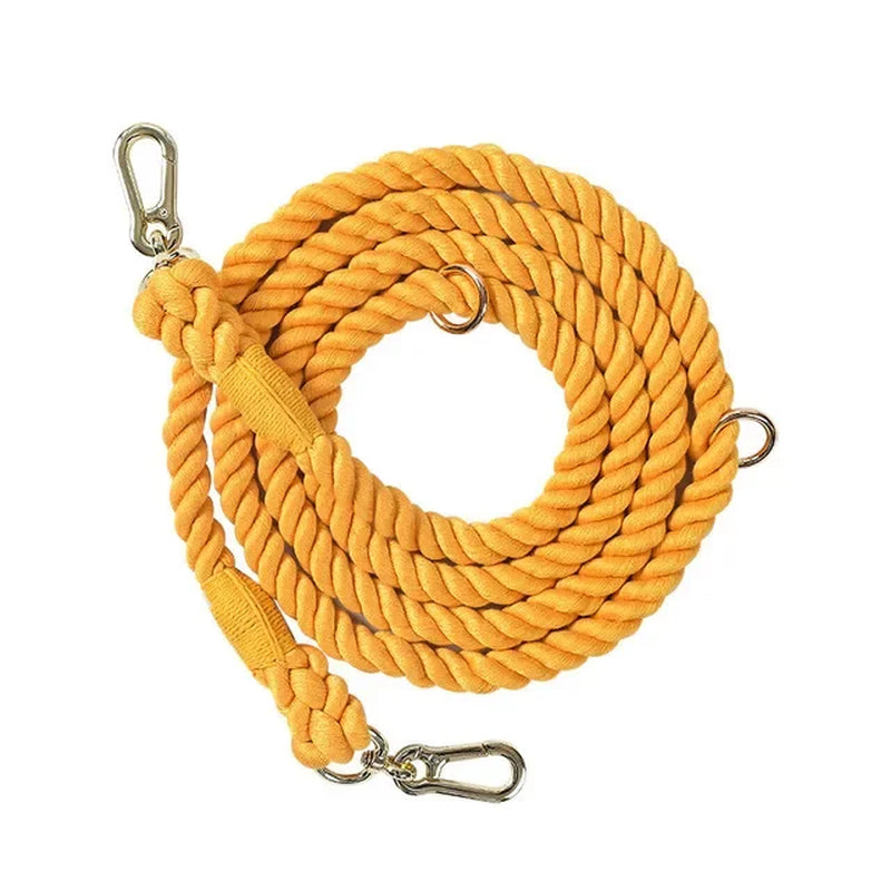 Dog Leash Handmade Braided Rope 250Cm Strong Cotton Rope Dog Leashes Heavy Duty Leash for Small Medium Large Dog Walks Training