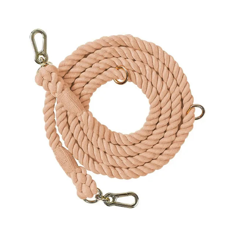 Dog Leash Handmade Braided Rope 250Cm Strong Cotton Rope Dog Leashes Heavy Duty Leash for Small Medium Large Dog Walks Training