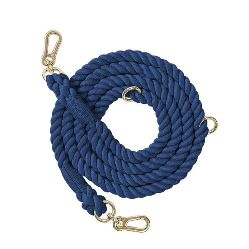 Dog Leash Handmade Braided Rope 250Cm Strong Cotton Rope Dog Leashes Heavy Duty Leash for Small Medium Large Dog Walks Training