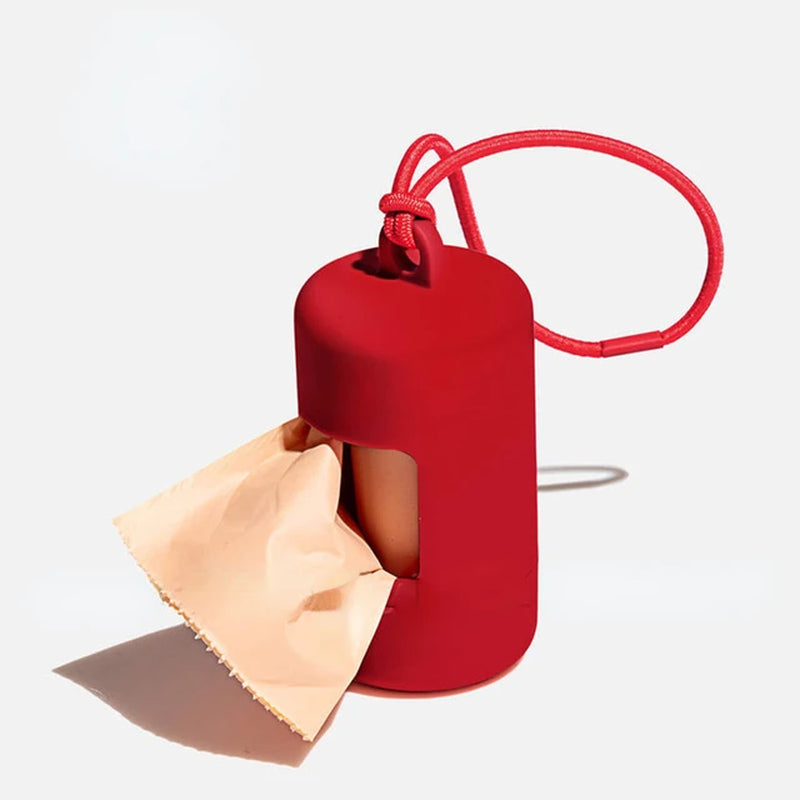 Dog Poop Bag Carrier Luxury Portable Dog Pet Waste Bag Dispenser Stylish Dog Garbage Holder Dispensers Pet Cleaning Supplies