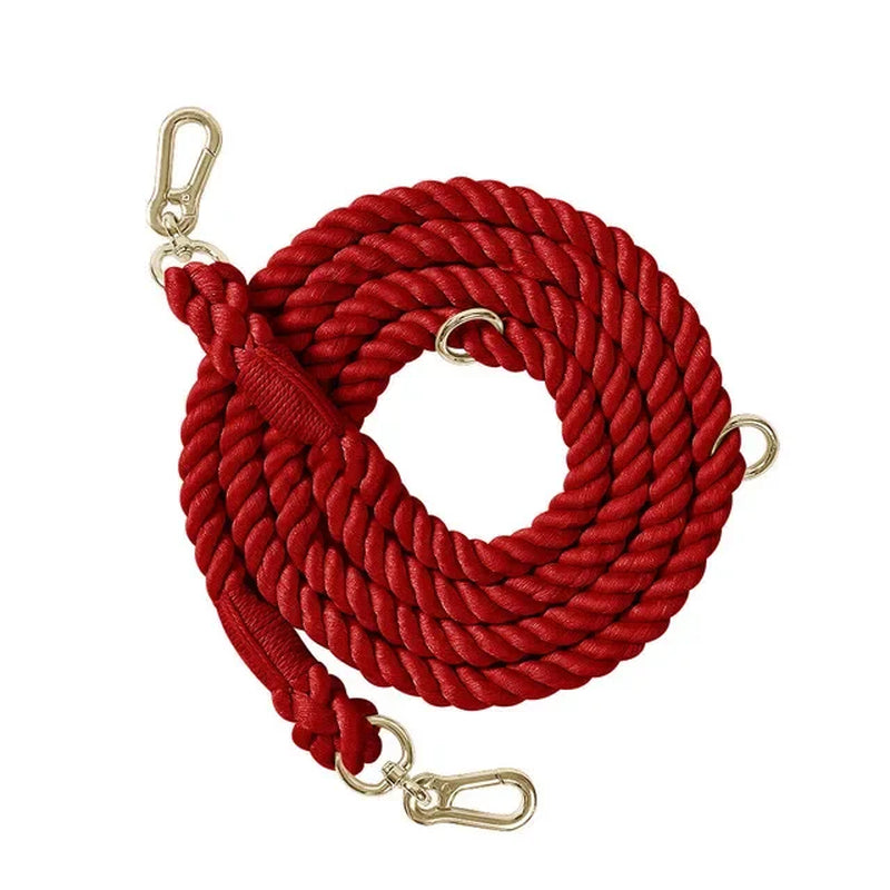 Dog Leash Handmade Braided Rope 250Cm Strong Cotton Rope Dog Leashes Heavy Duty Leash for Small Medium Large Dog Walks Training