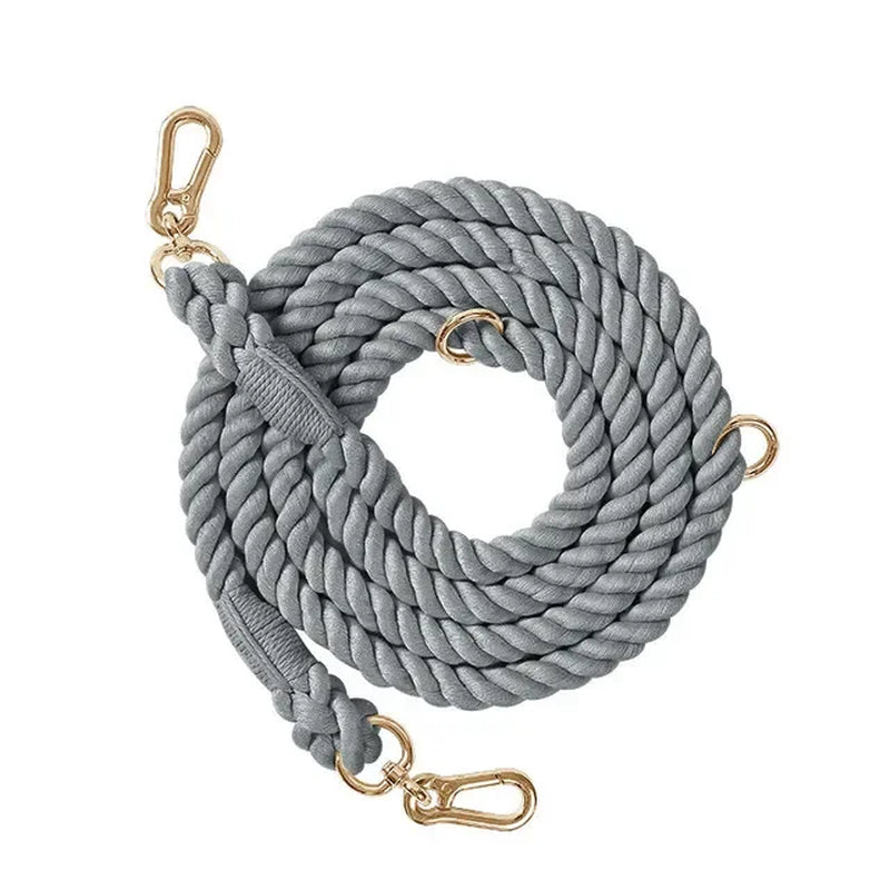 Dog Leash Handmade Braided Rope 250Cm Strong Cotton Rope Dog Leashes Heavy Duty Leash for Small Medium Large Dog Walks Training