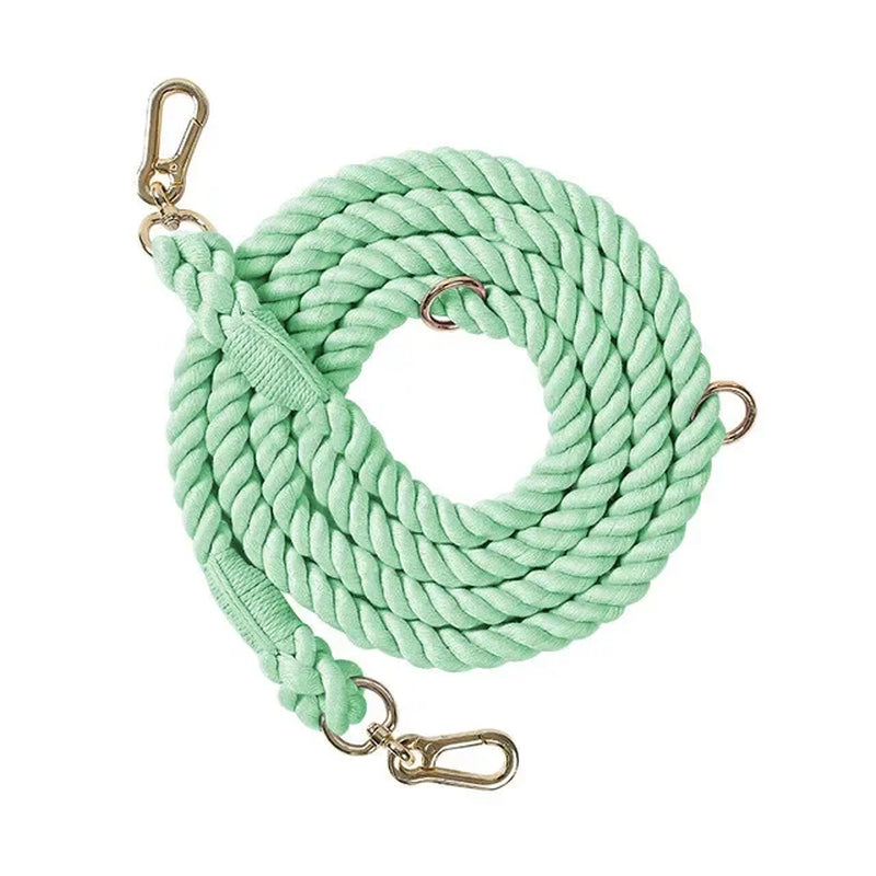 Dog Leash Handmade Braided Rope 250Cm Strong Cotton Rope Dog Leashes Heavy Duty Leash for Small Medium Large Dog Walks Training